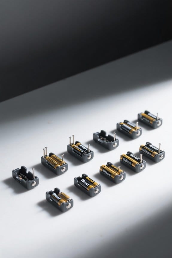 organized aa battery holders