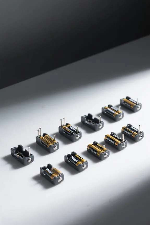 organized aa battery holders