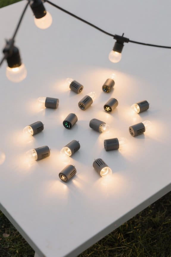 outdoor cafe lighting options