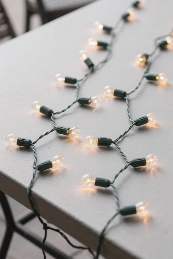patio lighting string options