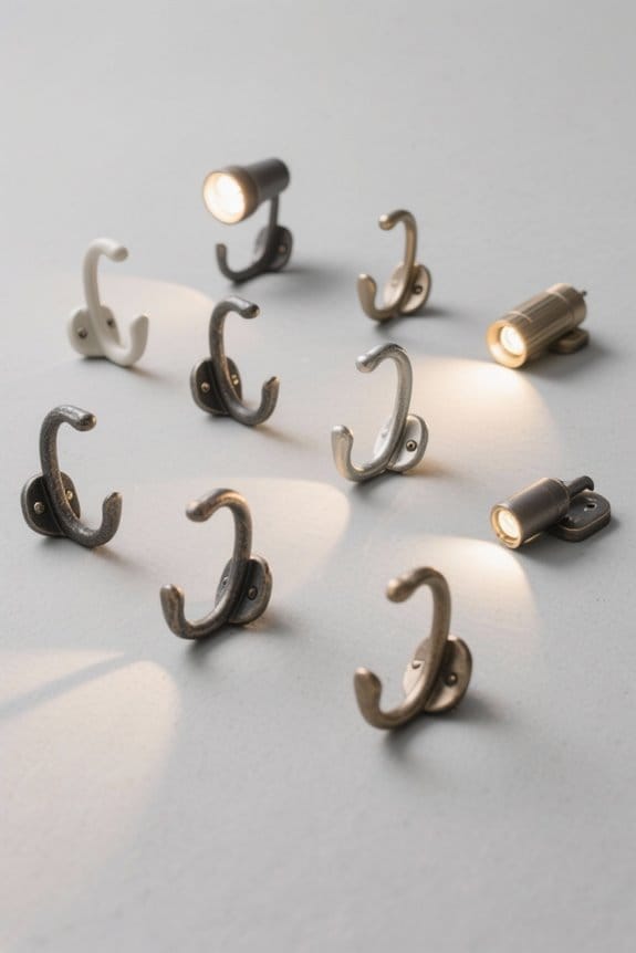 stylish outdoor light hooks