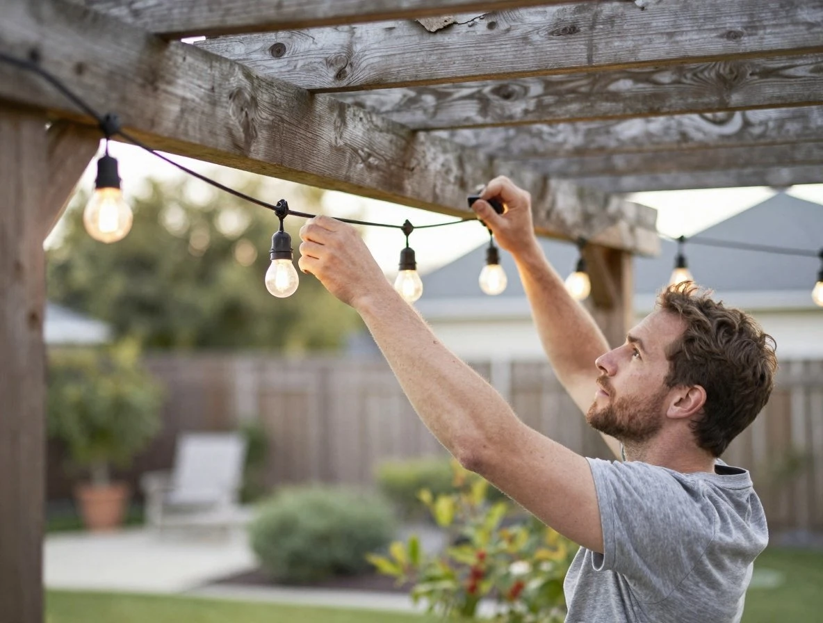 String Light Installation & Setup