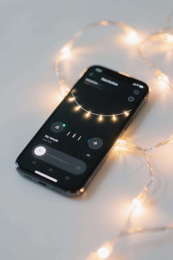 app controls string lights