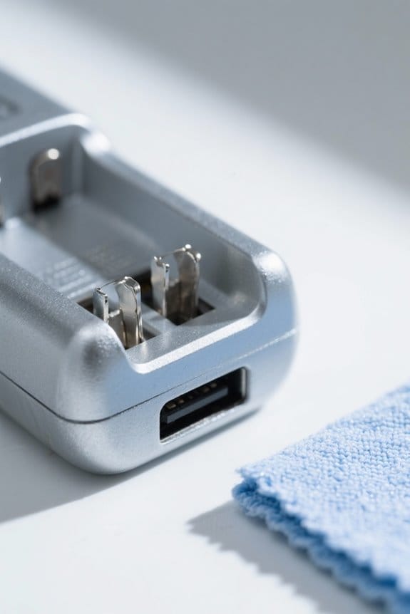 charger cleaning ensures performance