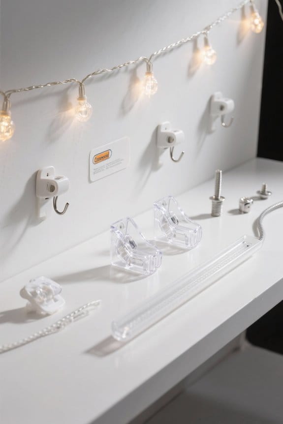damage free string light mounting