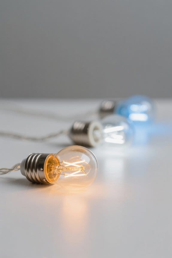 kelvin ratings dictate light colors