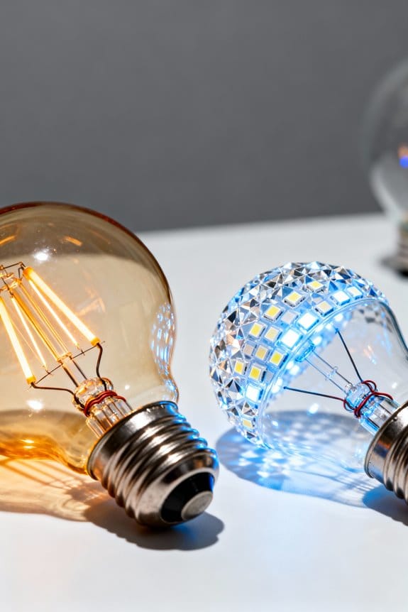leds outperform incandescents significantly