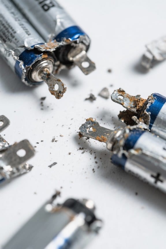 loose batteries short circuit risks