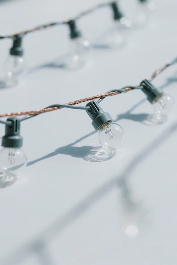 optimal string light spacing
