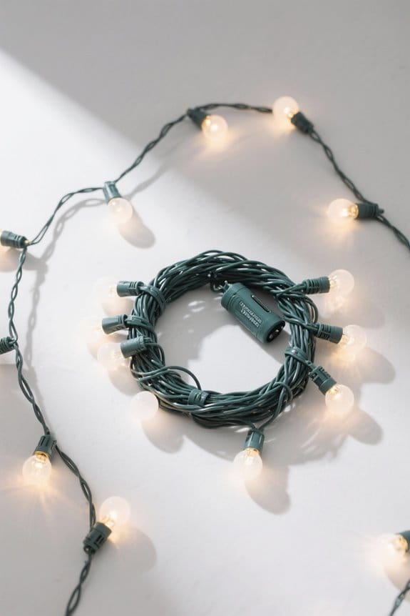 outdoor wedding string lights