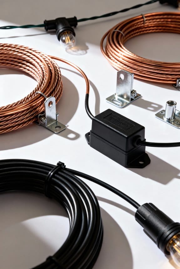 permanently secure outdoor lights