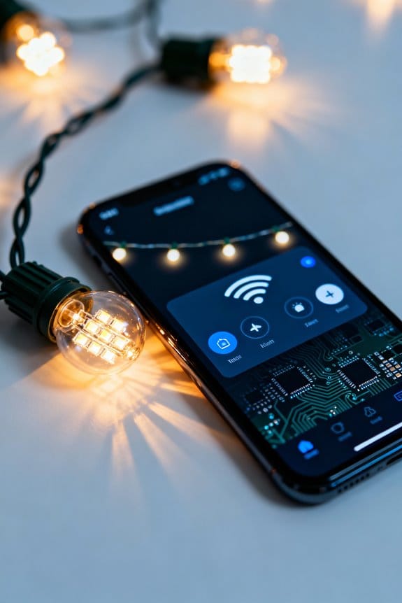 remote string light control