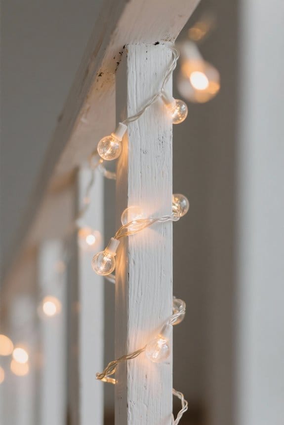 safe string light installation