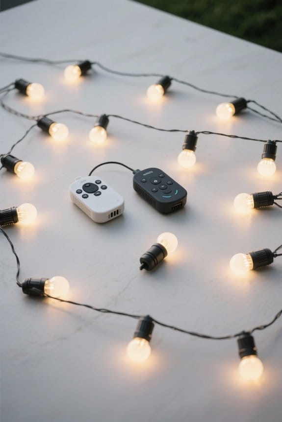 smart outdoor string lights