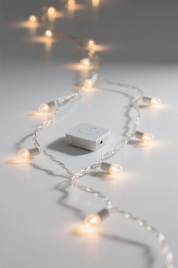 smart string lights dimming options