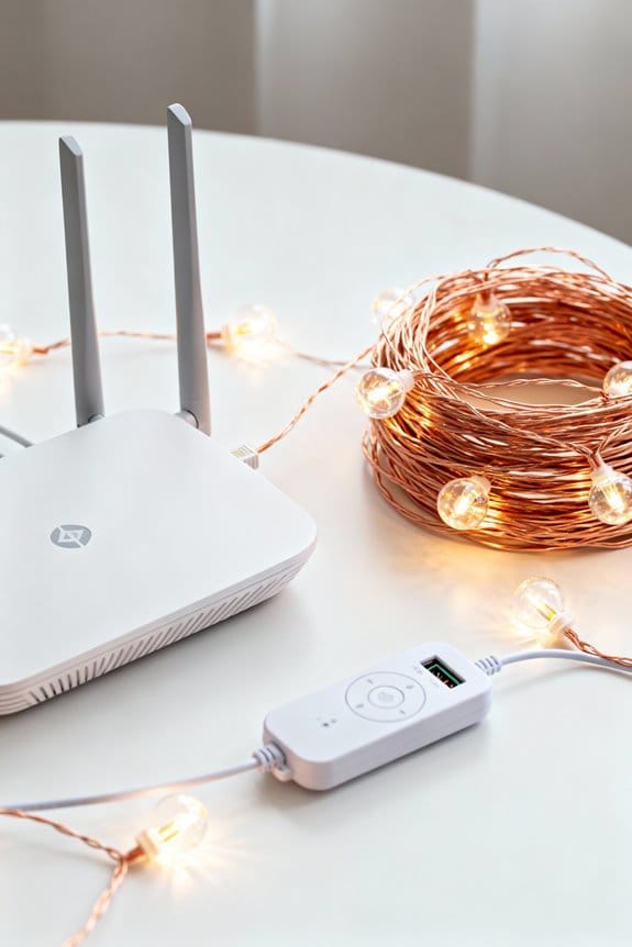 smart string lights wifi connection
