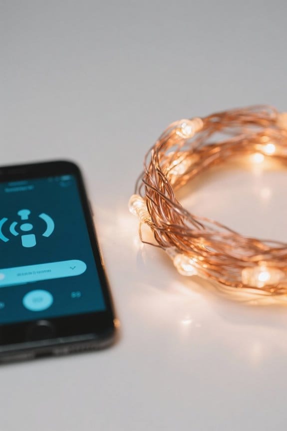 smartphone string light control