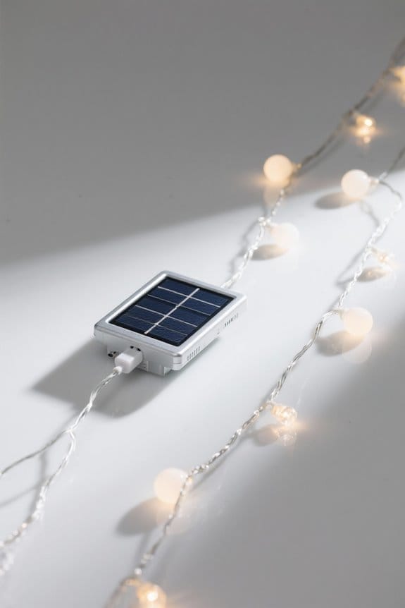 solar energy illuminates decor