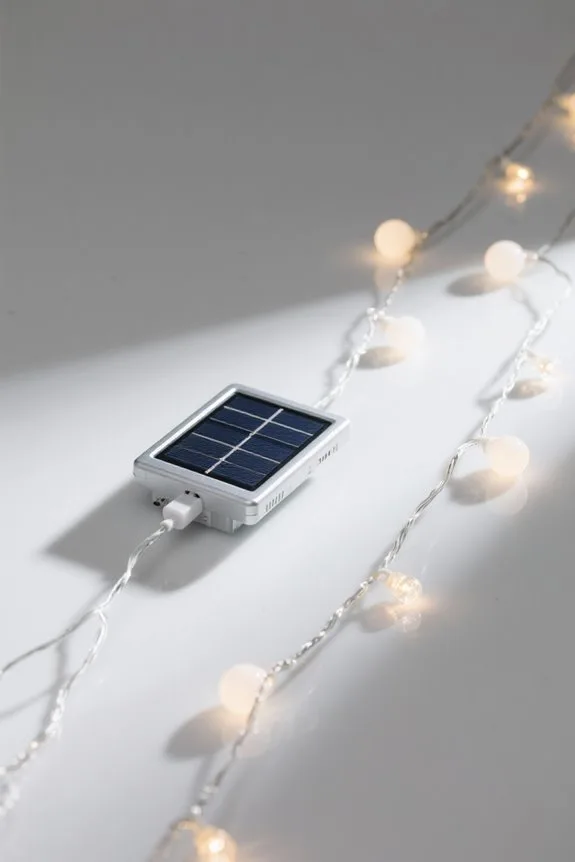 solar energy illuminates decor
