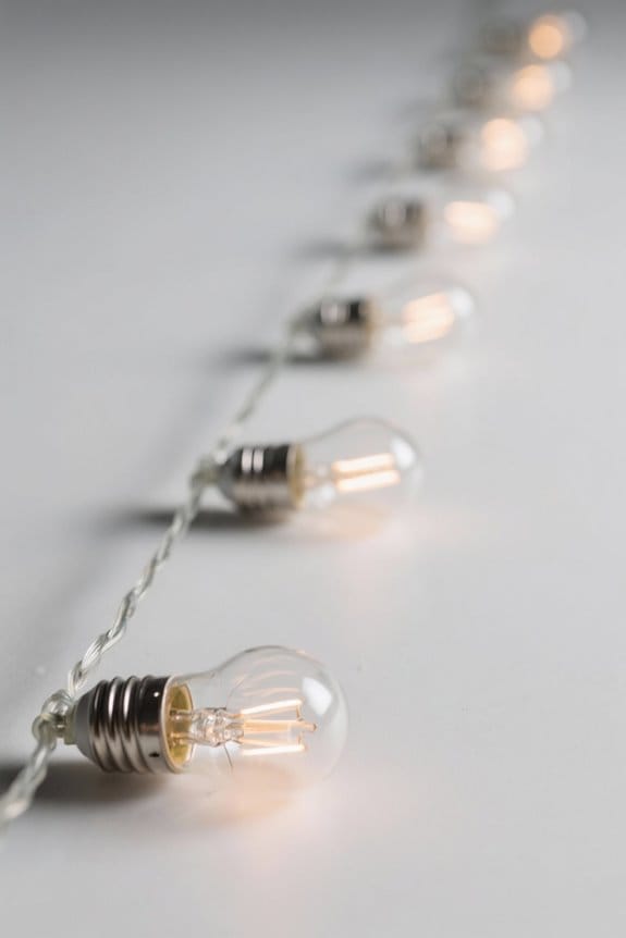 string light bulb spacing