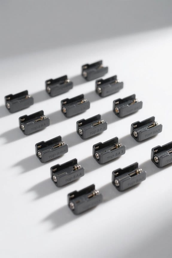 top aa battery holders
