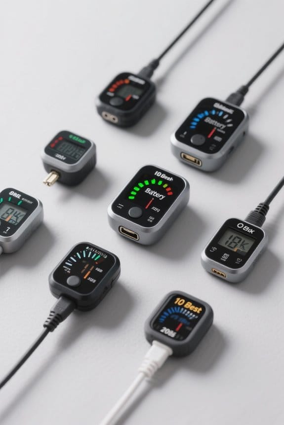 top battery fuel gauges