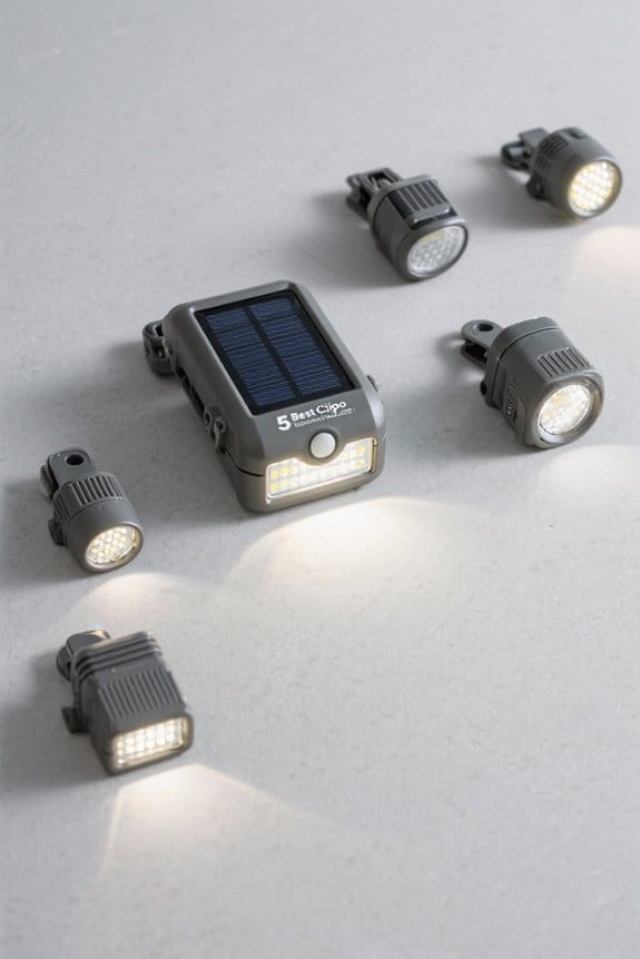 top clip on solar lights