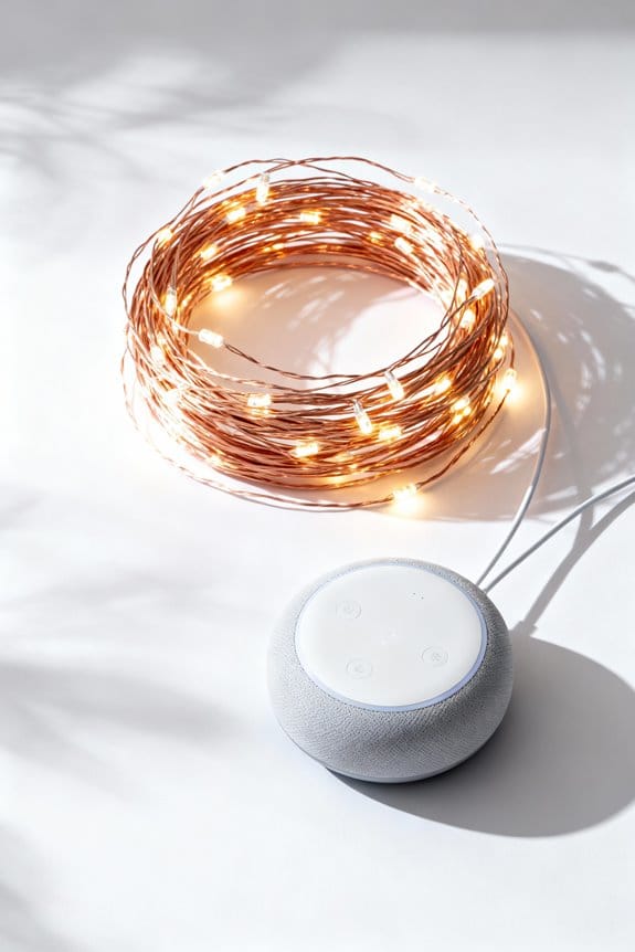 voice control for string lights