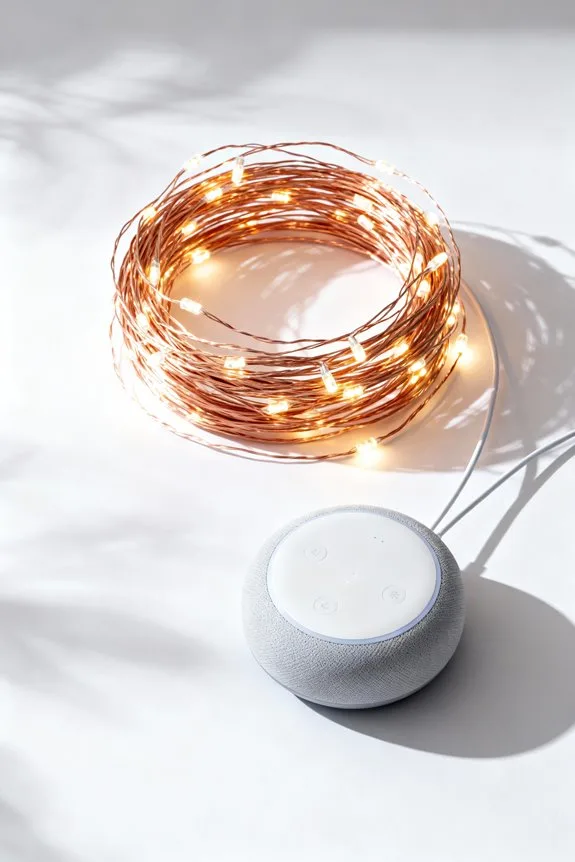 voice control for string lights